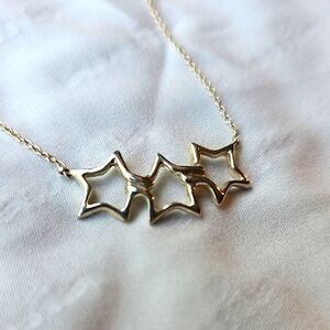 Tiffany & Co. Three Stars 925 Silver Necklace